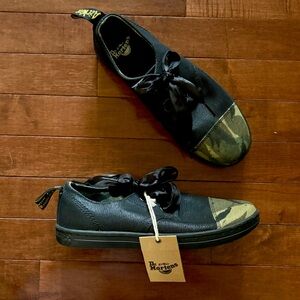 NWT Dr. Martens Sneakers in Black and Green Camo